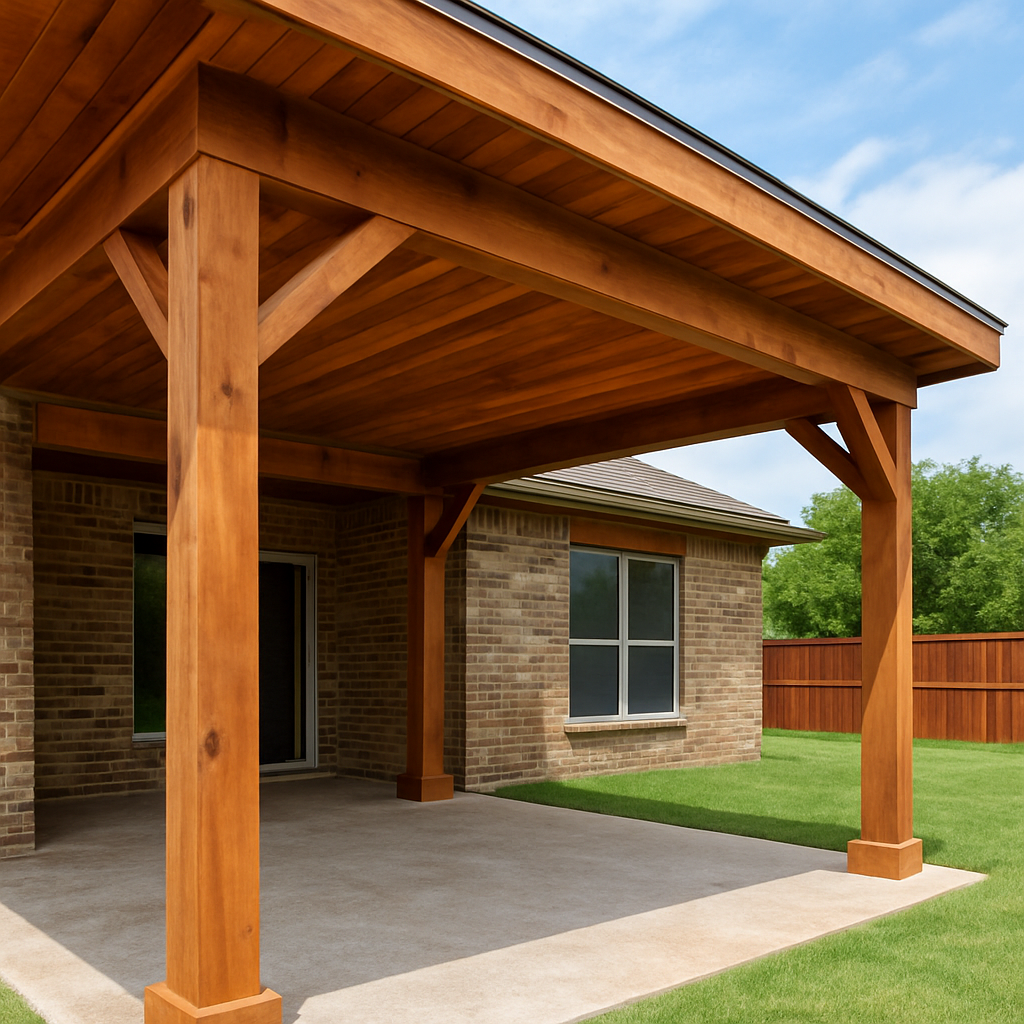 Custom Cedar Patio Covers Denton TX