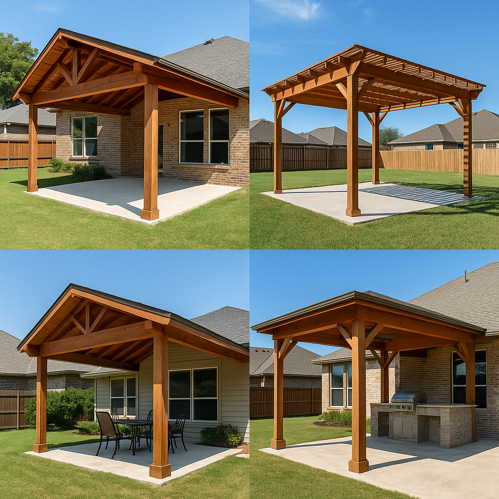What Styles of Cedar Patio Covers Are Available in Denton