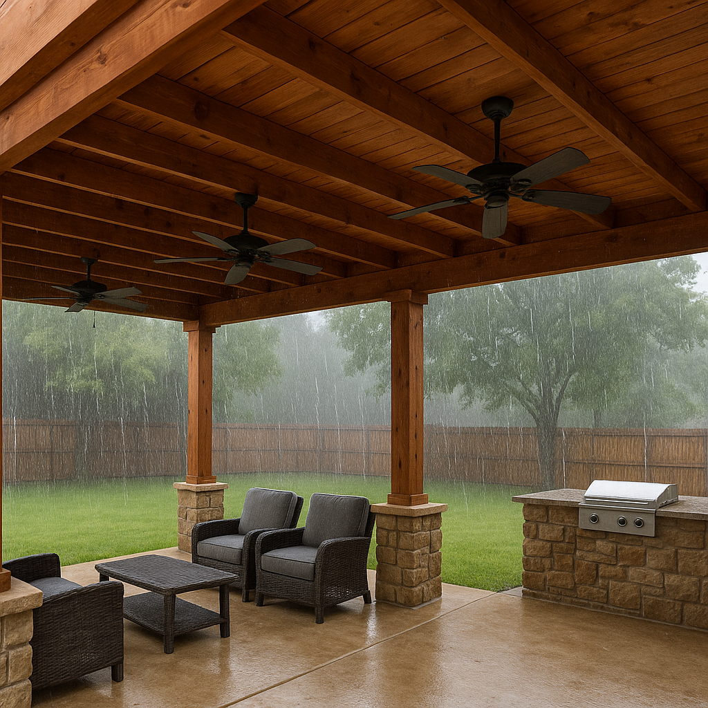 Will a Cedar Patio Cover Handle Denton’s Weather