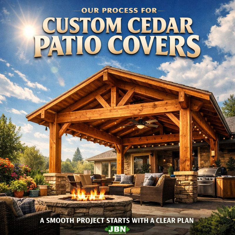 Our Process for Custom Cedar Patio Covers