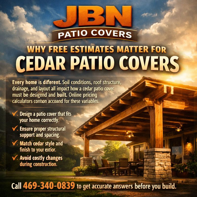 Why Free Estimates Matter for Cedar Patio Covers