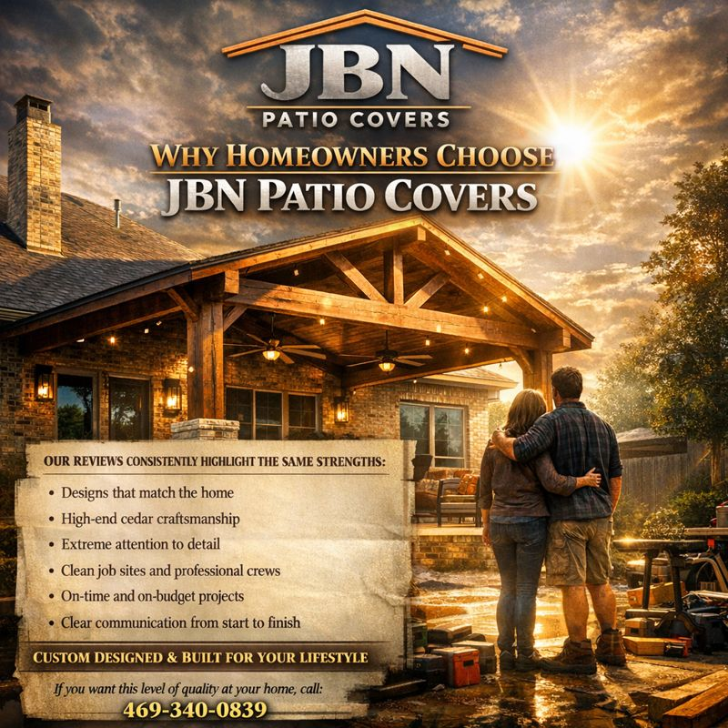 Why Homeowners Choose JBN Patio Covers