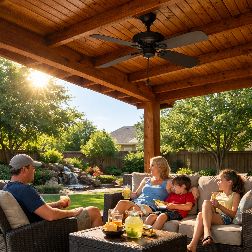 Patio Covers Denton TX - Custom Cedar Patio Cover