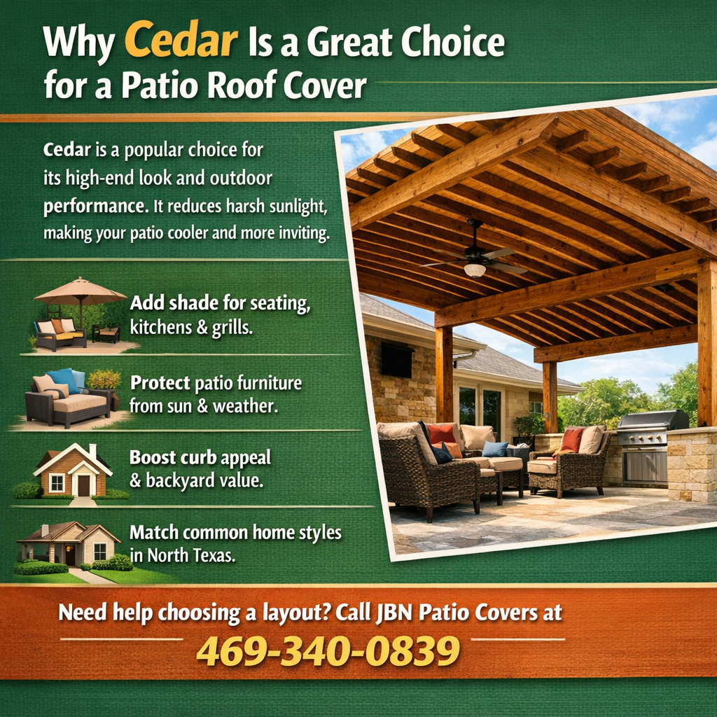 Cedar Patio Roof Cover