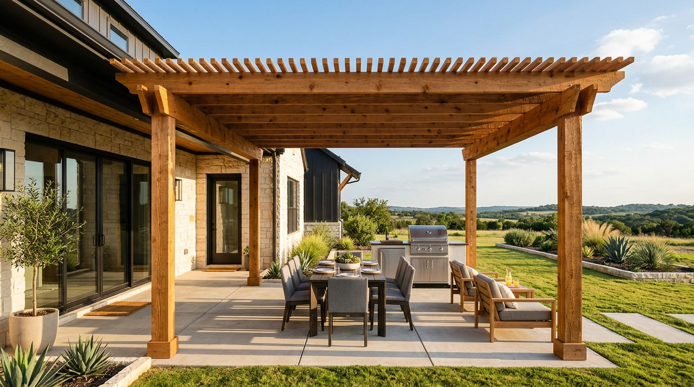 10x20 Cedar Patio Cover