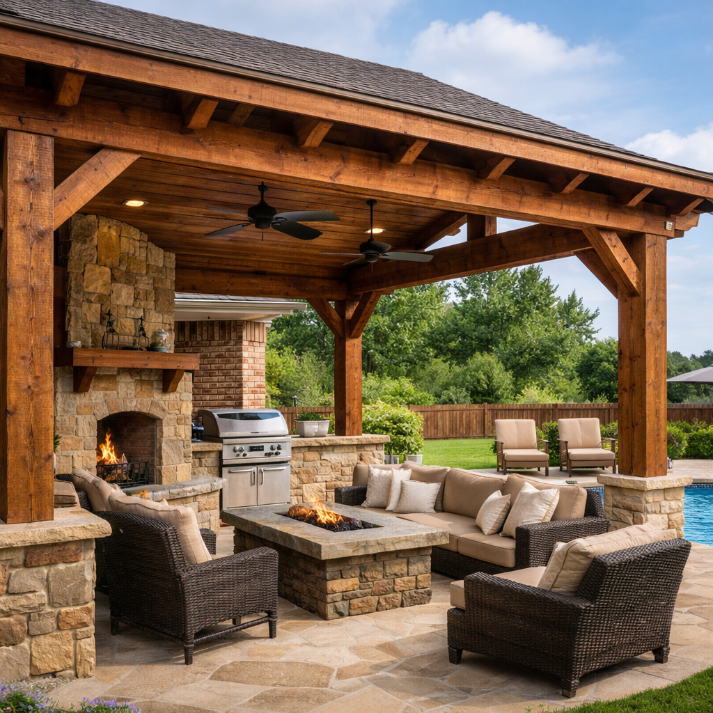 Custom Cedar Patio Covers Built For Texas Homes