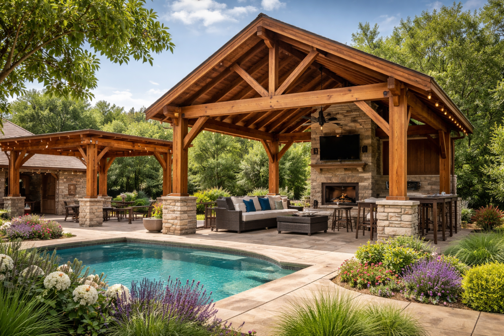 Freestanding Cedar Structures and Pergolas