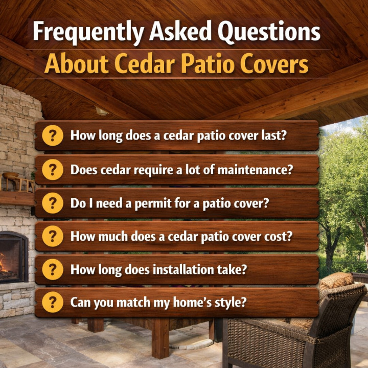 Frequently Asked Questions About Cedar Patio Covers Argyle TX