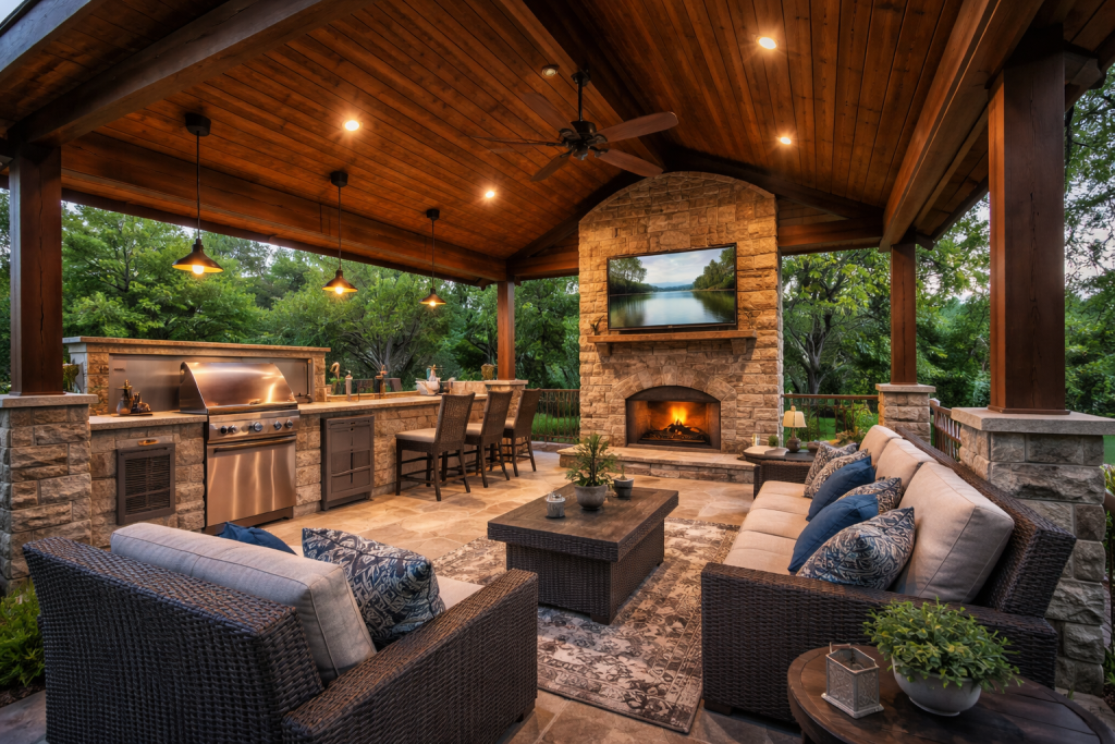 Outdoor Kitchens and Full Living Spaces