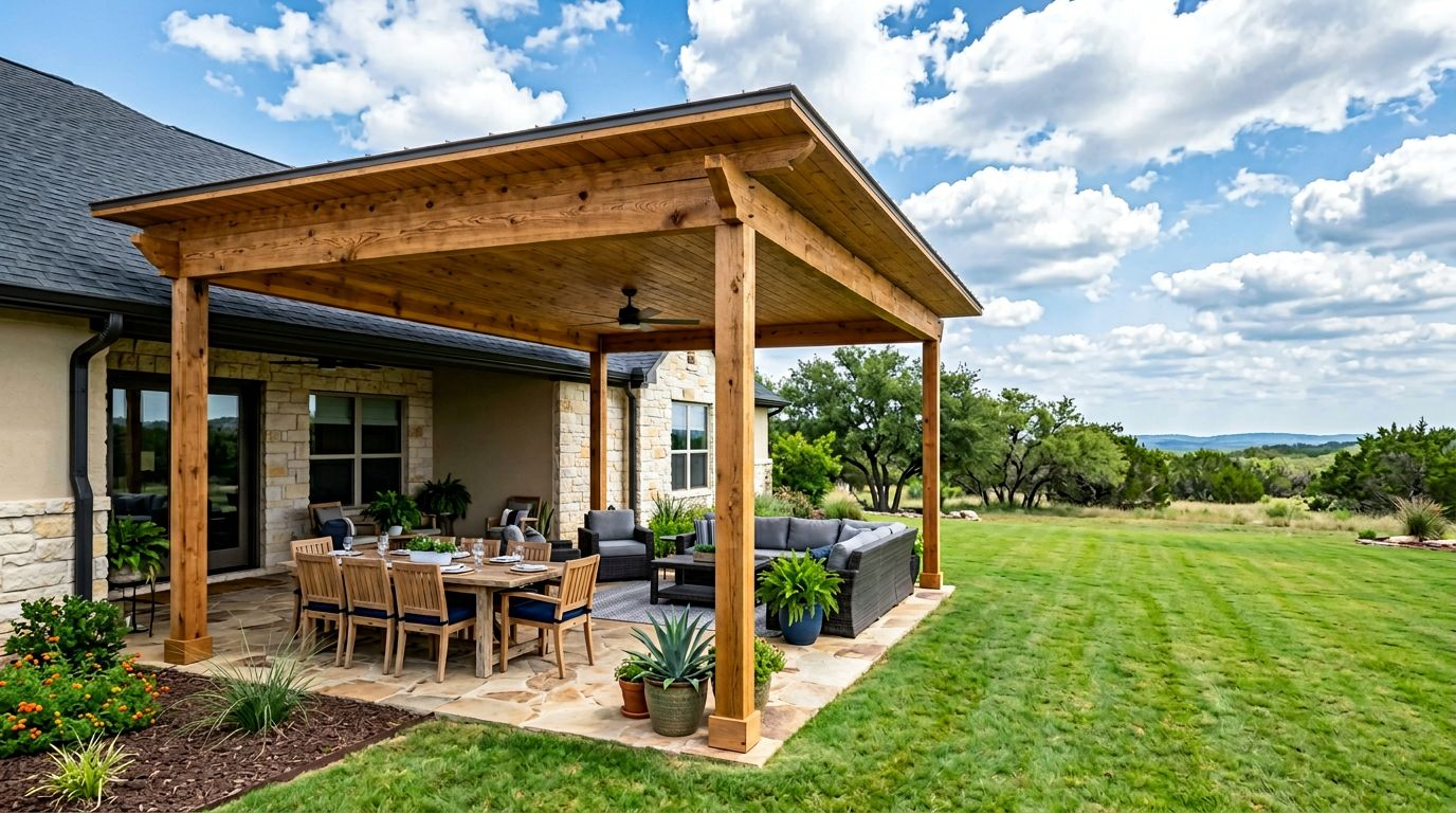 20x20 Cedar Patio Cover
