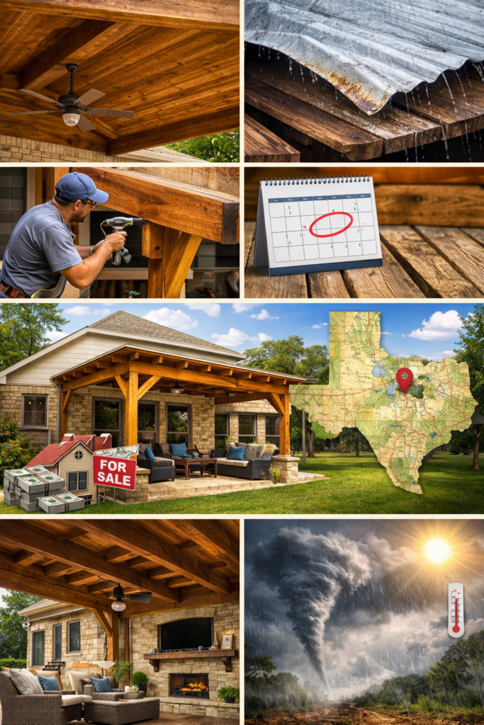 Custom Cedar Patio Covers Argyle TX