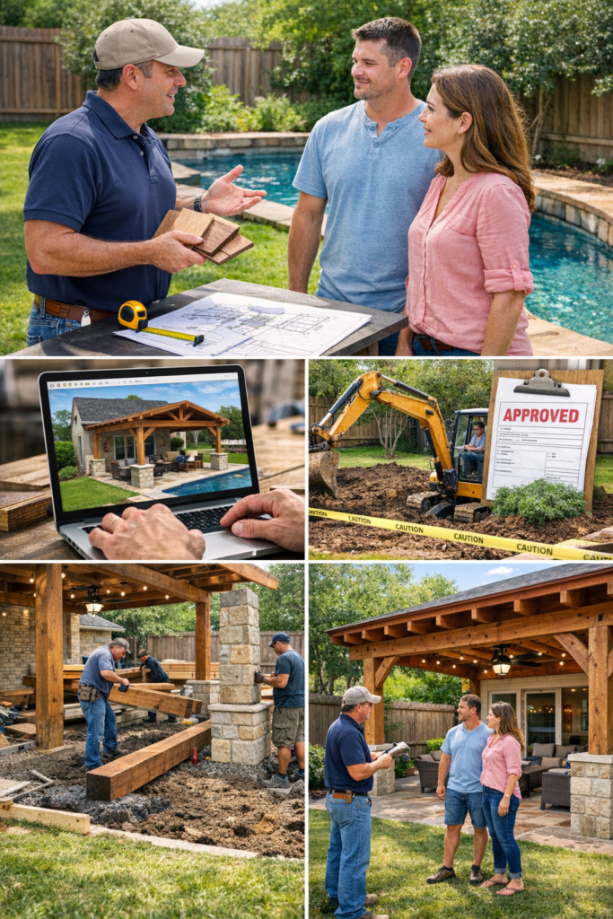 We make patio cover installation simple and stress-free at JBN. Homeowners in Corinth TX appreciate the clear steps.