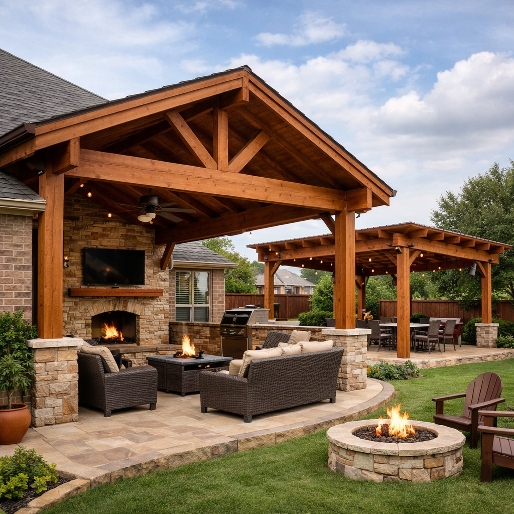 Western Red Cedar provides natural shade and insulation against heat. It stays cooler than metal on sunny days.
