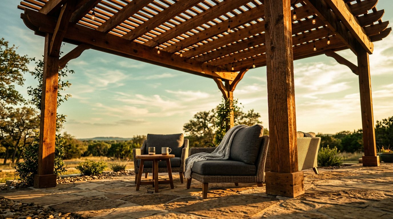 Double Oak cedar patios