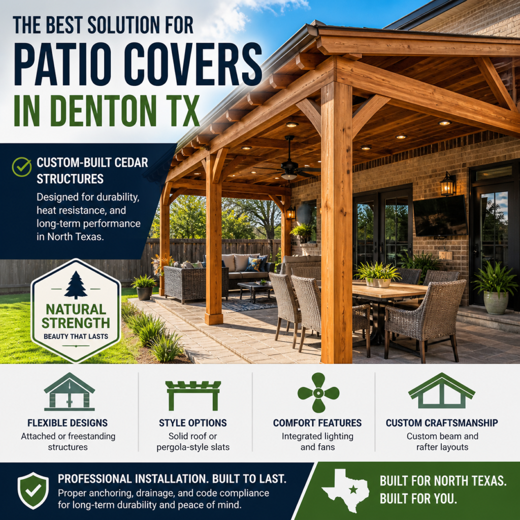 What is the best solution for patio covers in Denton TX