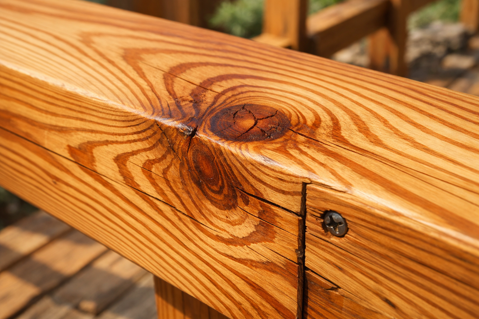 Close-up of cedar wood grain showing rich texture and warm tones